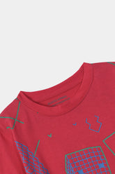Boys Red MINECRAFT Tee